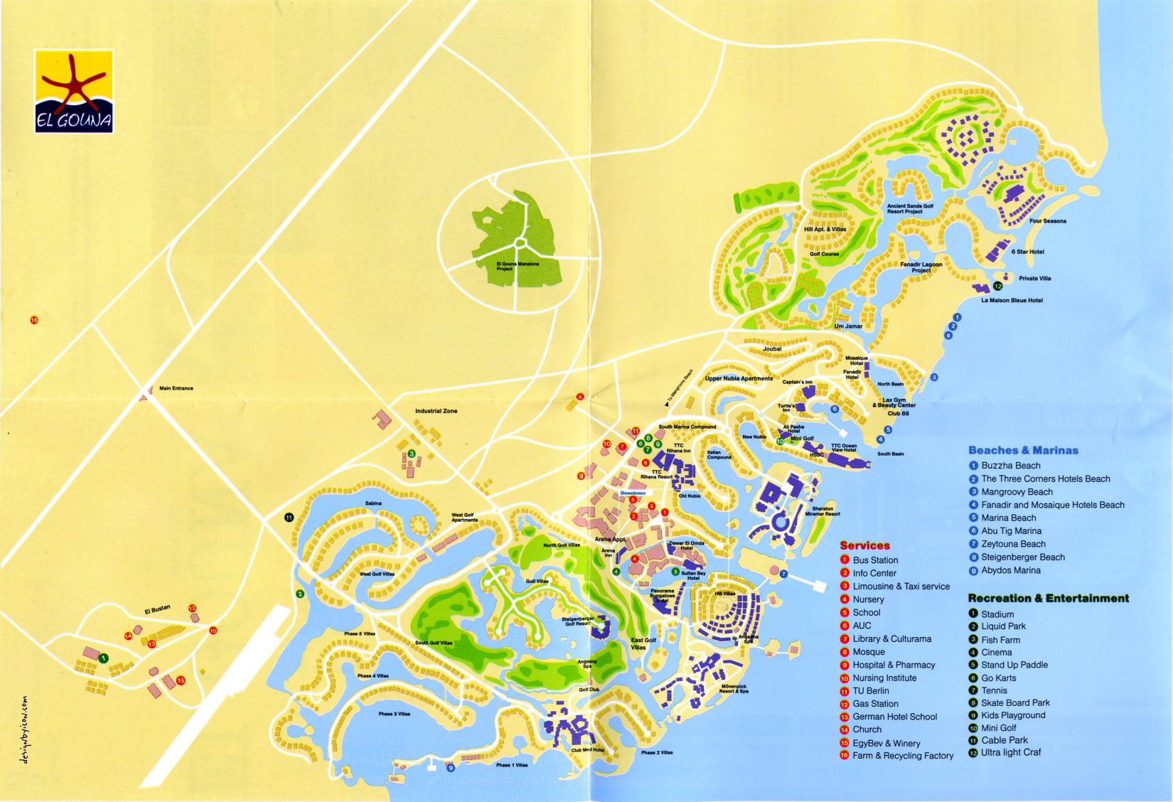 El Gouna Map